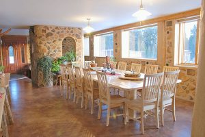 Chris Borton cordwood interior