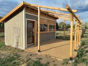 The produce washing station at Paradise Permaculture Institute is completed!