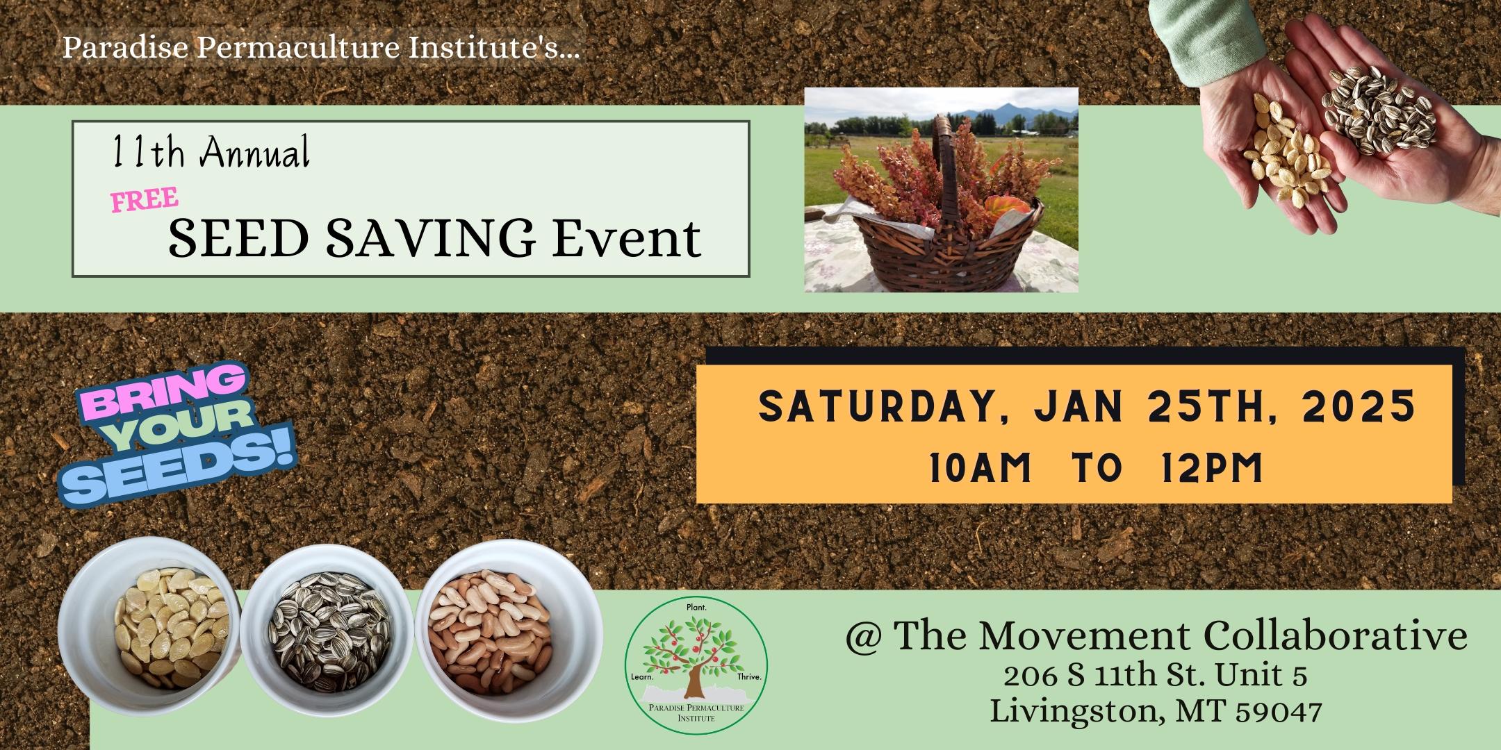 2025 Free Seed Saving Event